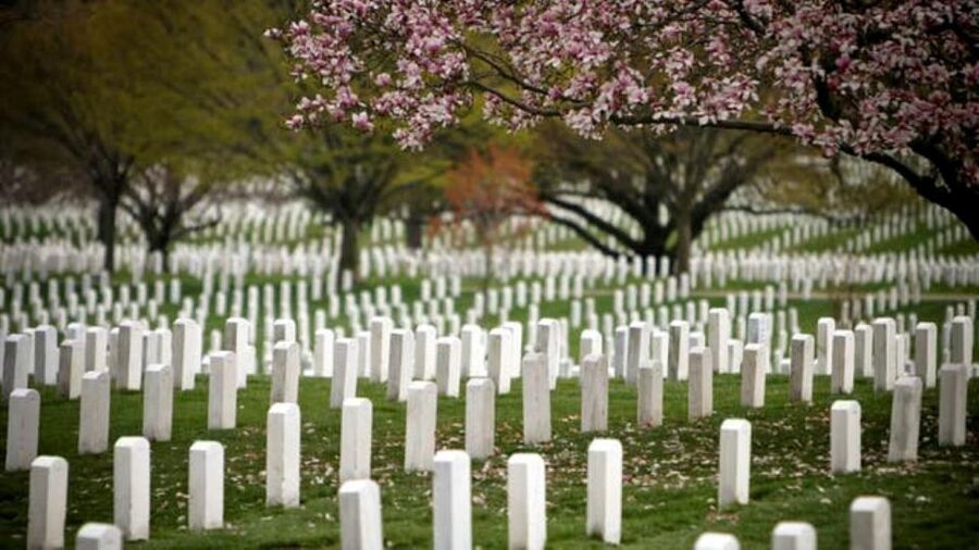 Arlington Cementary & Guard Ceremony with Iowa Jima Memorial - The Greek-style amphitheater and Arlington’s ceremonial side