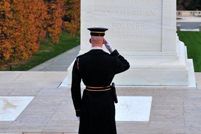 Arlington Cemetery with Changing of Guards & Tomb Unknown Soldier - Columbia, Challenger, and the Amphitheater
