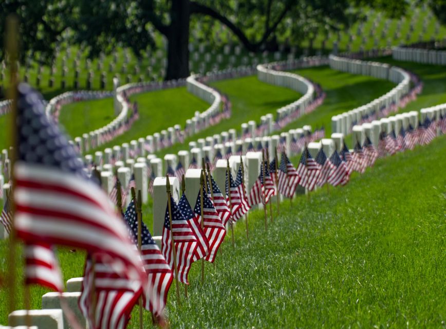 Arlington Cemetery with Changing of the Guard & Tomb Unknown - Starting with JFK’s gravesite and Eternal Flame