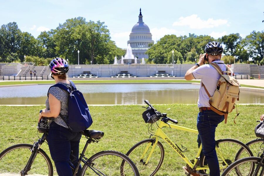 Bike Tour: Capitol Hill, Lincoln Memorial, National Mall - Bikes, helmets, clothing, and family details