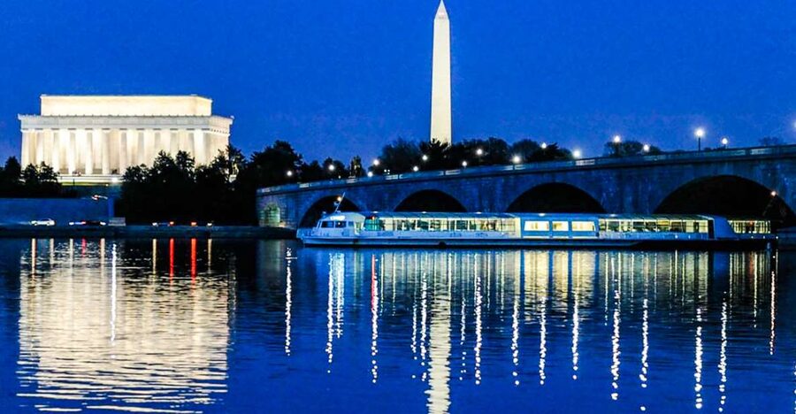 DC: City Cruises Gourmet Brunch, Lunch, or Dinner Cruise - A Potomac meal with Washington in the window
