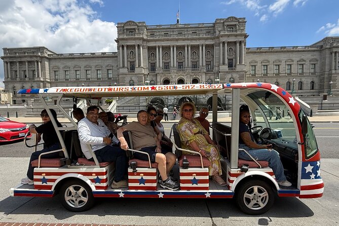 DC Monuments Day or Night American History Electric Cart Tour - Daylight, sunset, or monuments after dark