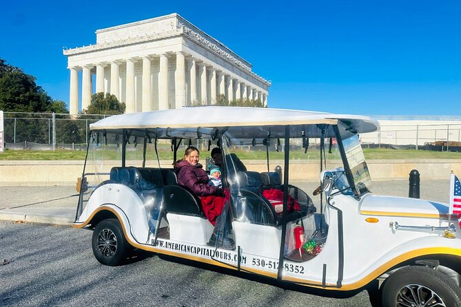 DC Monuments & History Guided E-Cart Tour-Blankets - The Washington Monument gives you the city’s central marker