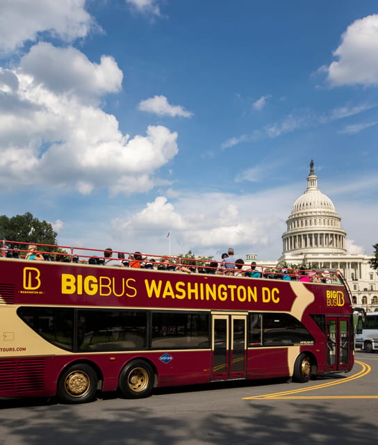 DC: Monuments & Memorials Sunset Tour by Open-top Bus - Arlington National Cemetery from the road