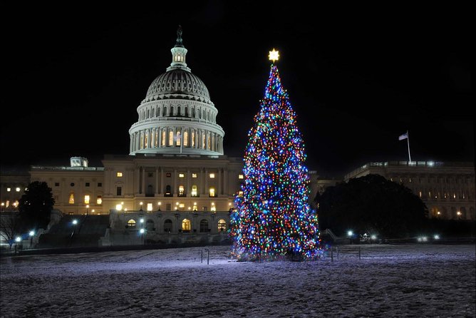 Holiday Lights Tour of Washington DC and Old Town Alexandria - Embassy Row and the Canadian tree