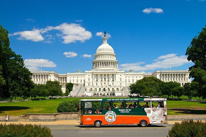 Hop-On Hop-Off 21 Stop Trolley Tour + Arlington Cemetery Tour - Starting at the Washington DC Welcome Center