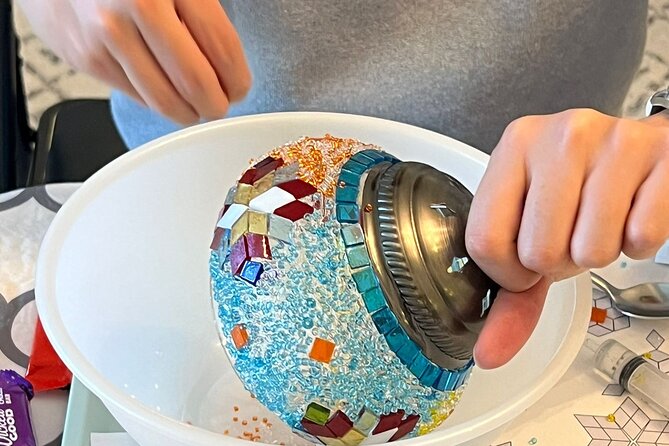 Mosaic Lamp Workshop - Ahmed’s patient teaching makes this beginner-friendly