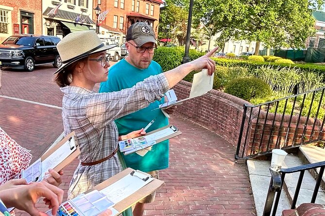 Outdoor Painting Activity with a Local Artist in Annapolis - Painting the Maryland State House instead of just photographing it