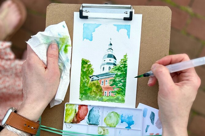 Outdoor Painting Activity with a Local Artist in Annapolis - Who will get the most from this Annapolis art activity