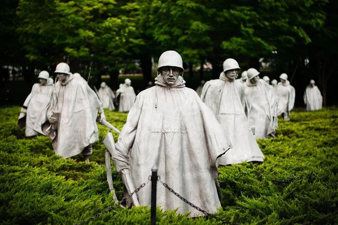 Private Tour of Washington, DC by Van to Honor Our Heroes - The Military Women’s Memorial at Arlington’s entrance