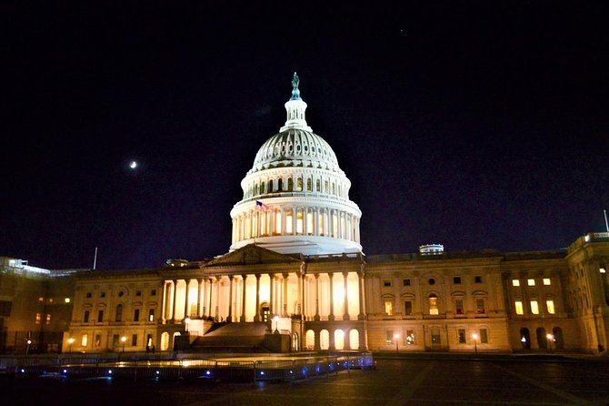 Private Under the Stars Night-Time Tour of DC (Up to 5 Guests) - The Capitol grounds: an impressive opening stop