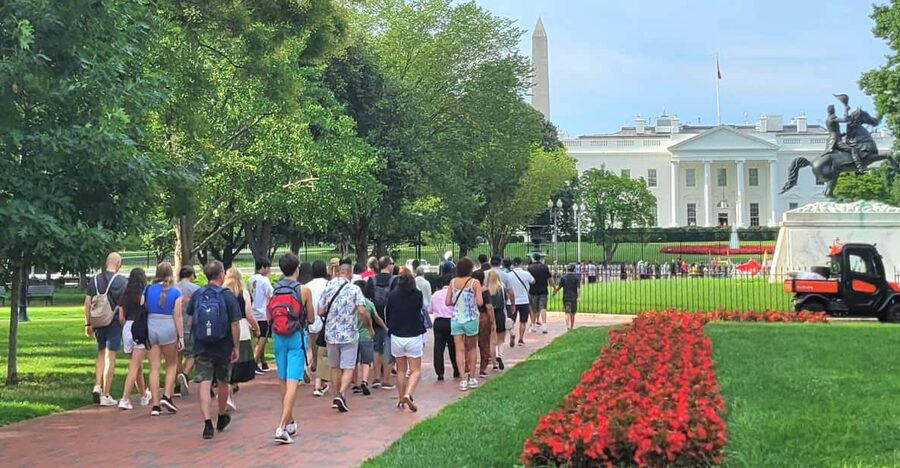 Private Washington DC Grand Tour with Changing of the Guard. - Lafayette Square and the White House setting