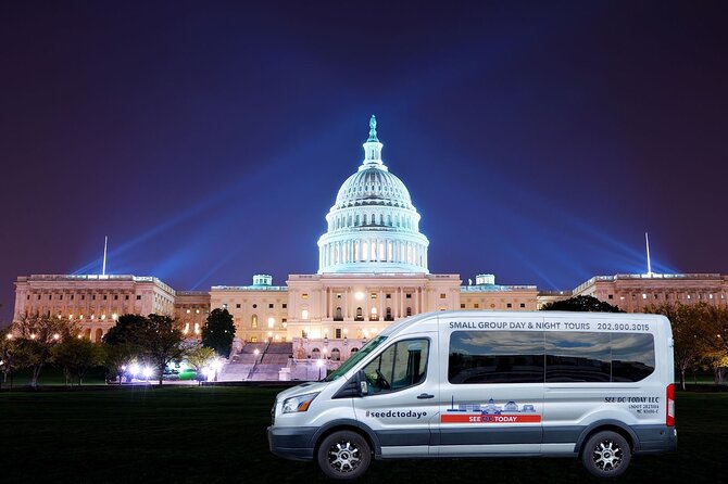 Small Group National Mall Night Tour with 10 Top Attractions - The Capitol begins the evening with scale and ceremony