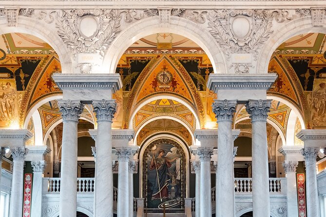 Small Guided Tour Inside the Capitol and Library of Congress - The Supreme Court, columns, and changing access