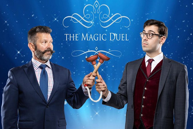 The Magic Duel Interactive Live Comedy Show in Washington DC - The Mayflower Hotel setting and the drink option