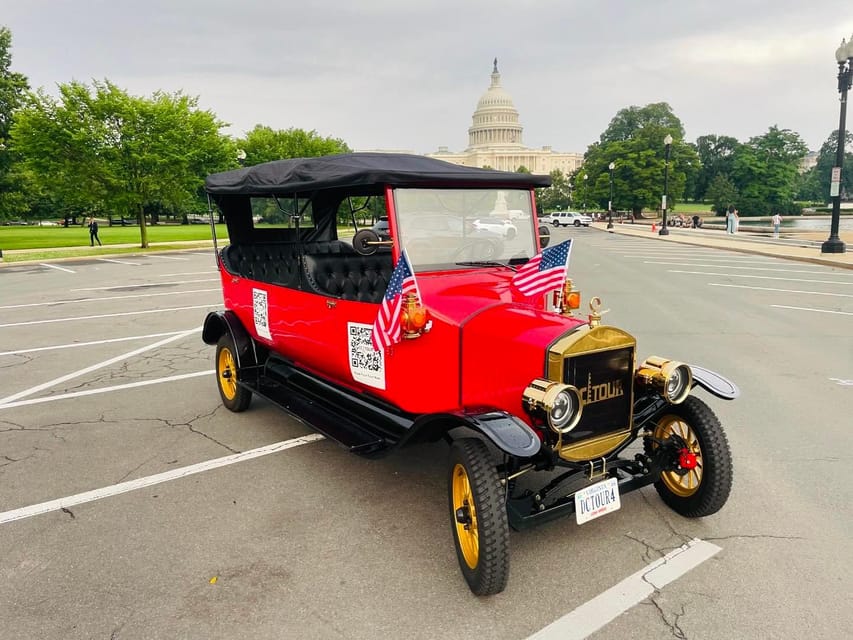 Washington, DC: Day & Night Electric Cart & Vintage Car Tour - Lincoln Memorial and the western end of the Mall
