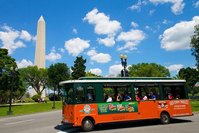 Washington DC Hop-On Hop-off Trolley Tour with 15 Stops - The Washington Monument and the Smithsonian core