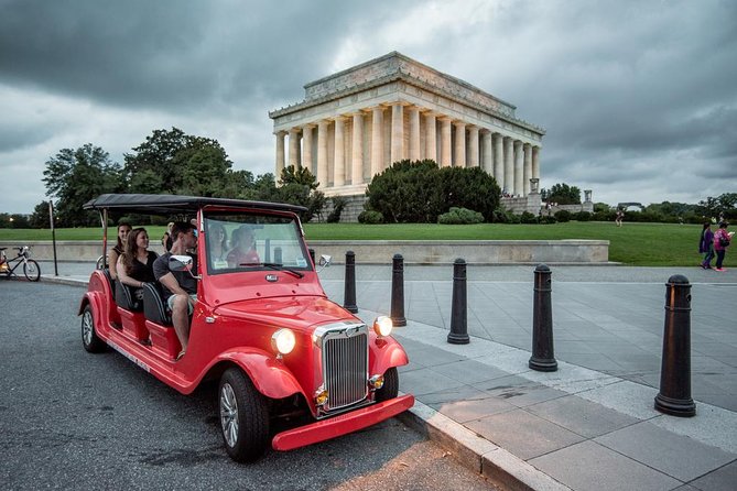 Washington DC Moonlight Tour by Electric Cart - The Capitol and the National Mall from a seven-seat cart