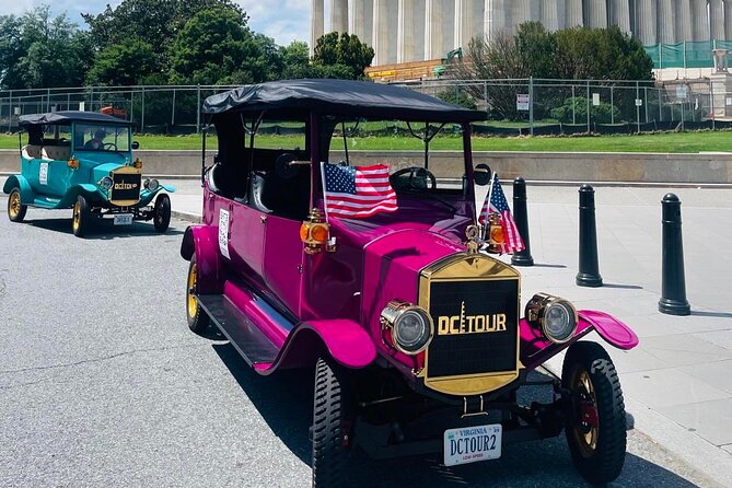Washington DC Sightseeing Tour by Electric cart or Vintage Car - Why a Vintage Car Works So Well in Washington DC