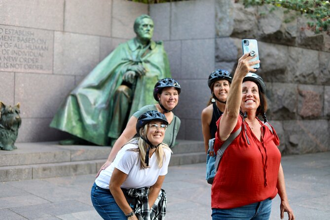 Washington DC Sites at Night Guided Bicycle Tour - The Washington Monument and White House